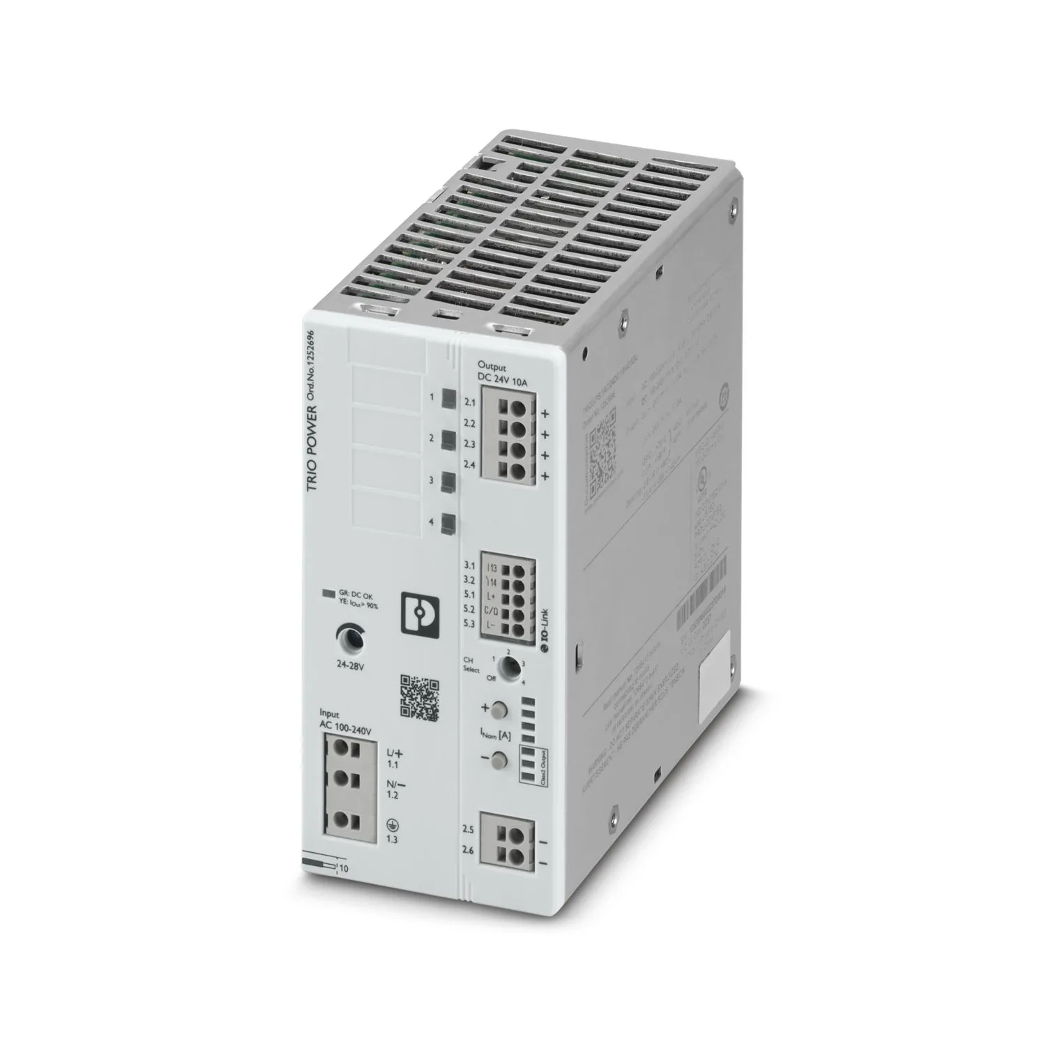 Alimentatore Phoenix Contact, 24V, 10A, 240V, 240W