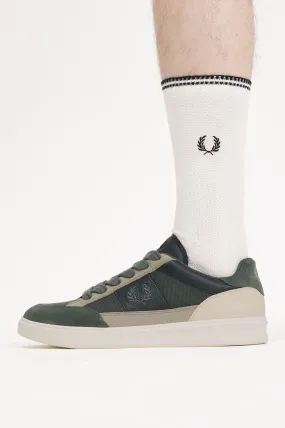 Fred Perry Sneakers Textured Poly/Leather Black